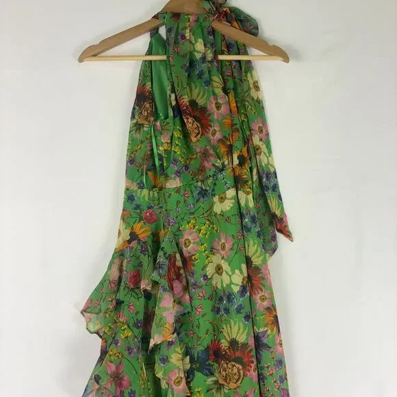 Betsy & Adam Floral Halter Maxi Dress. - Picture 4 of 4